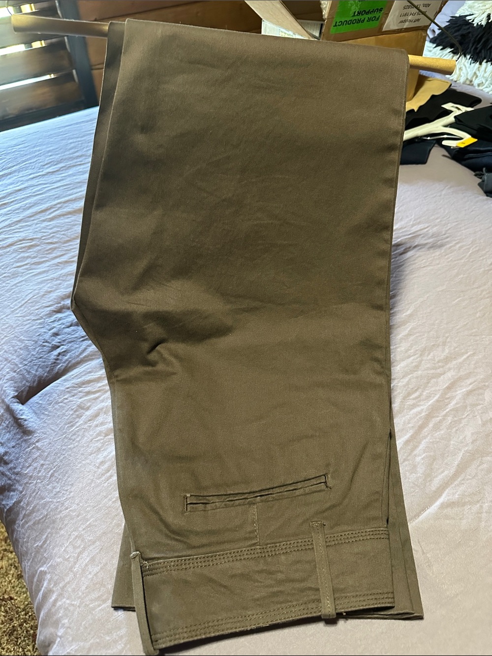 Women's Brown Dress Pants - Classic Straight Fit